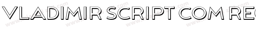 Vladimir Script Com Regular字体转换